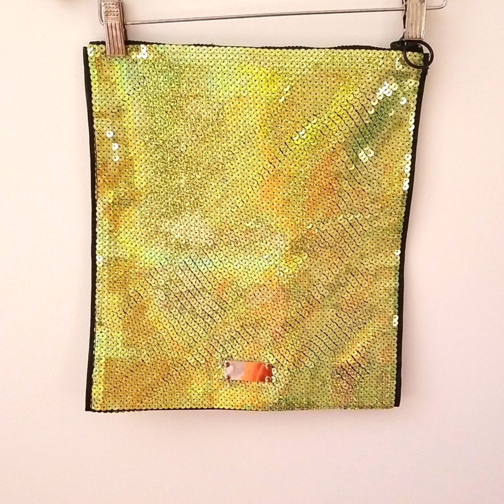 Holographic Zippered Pouch/Clutch